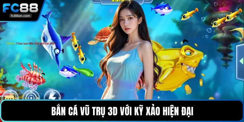 Bắn cá vũ trụ 3D với kỹ xảo hiện đại