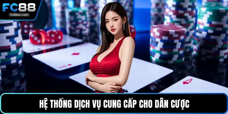 Hệ thống dịch vụ cung cấp cho dân cược