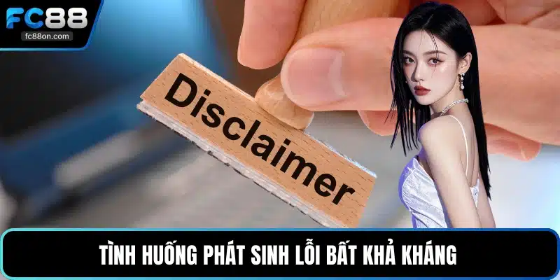 Tình huống phát sinh lỗi bất khả kháng 